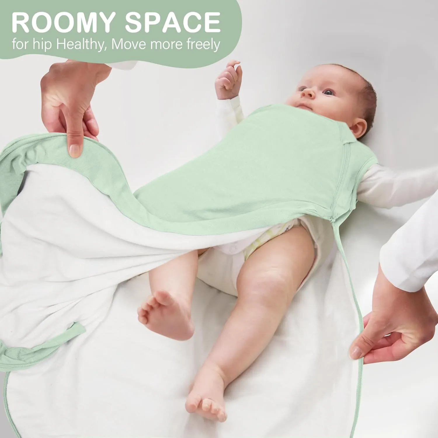 MEXXI Sleep Sack 1.0 TOG, Rayon Made from Bamboo Sleep Sack, Ultra Soft Wearable Blanket for Baby with 2-Way Zippers