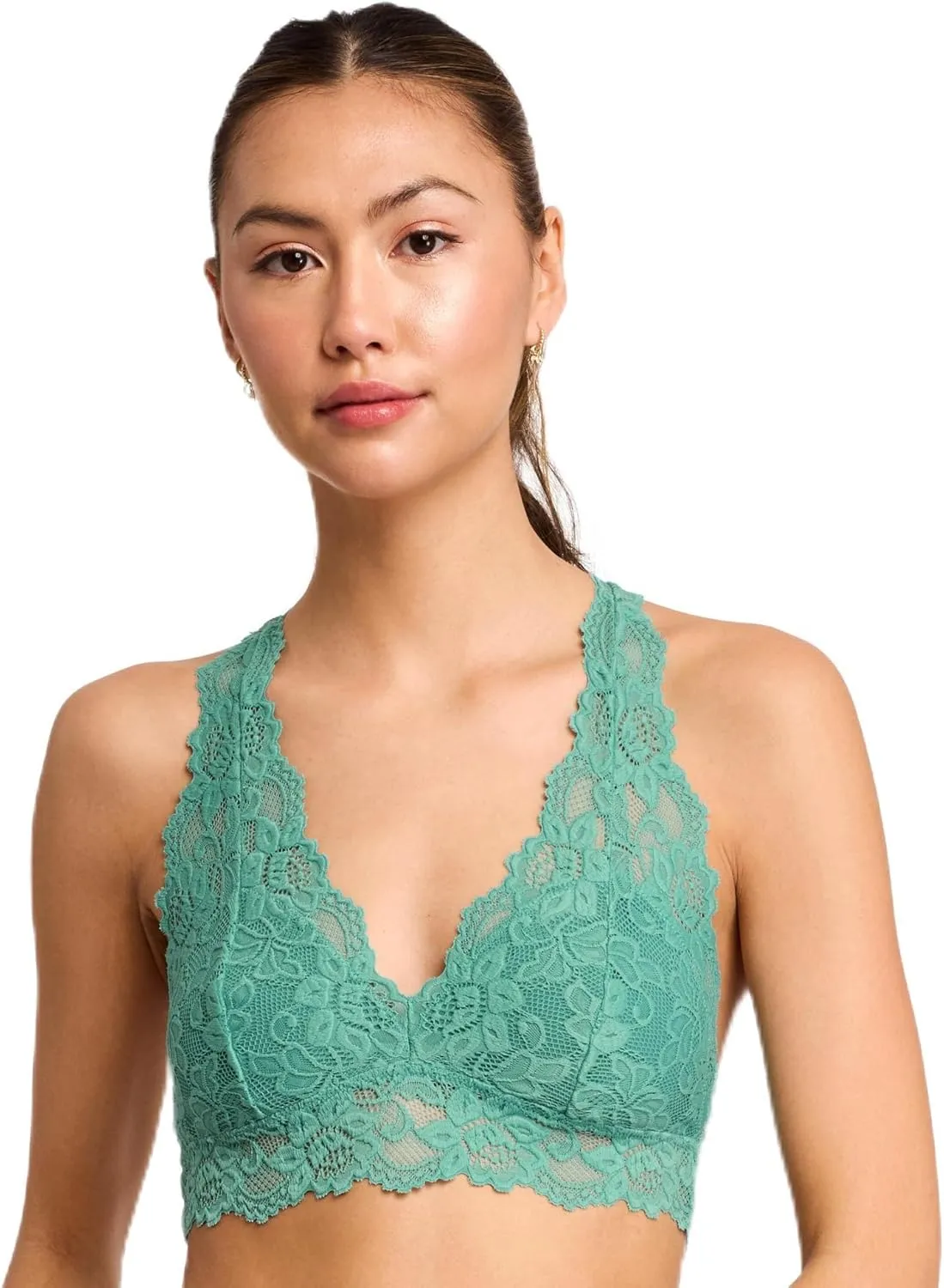 Mia Lace Bralette for Women, Unpadded and Unlined Wireless Bra, Perfect Racerback Everyday Lingerie