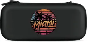 Miami Sunset Hard Shell Travel Case with Rope 15 Game Card Pockets Compatible with Switch Protective