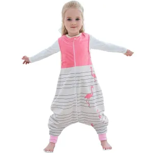 MICHLEY Toddler Sleeping Sack with Feet Newborn Infant Sleeveless Sleeping Bag 2-Way Zipper Baby Wearable Blanket for Walkers,Pink Bird,3-5T
