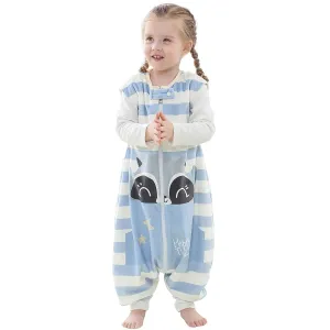 MICHLEY Unisex Baby Wearable Blanket Autumn Winter Toddler Sleeveless Sleeping Bag with Feet,Huanxiong,1-3T