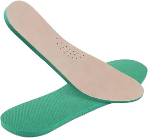 Milisten Breathable Leather Insoles Pig Skin Sports Pads for Women Men Odor Absorber Inserts for Running Walking Cross Training Size 45-46