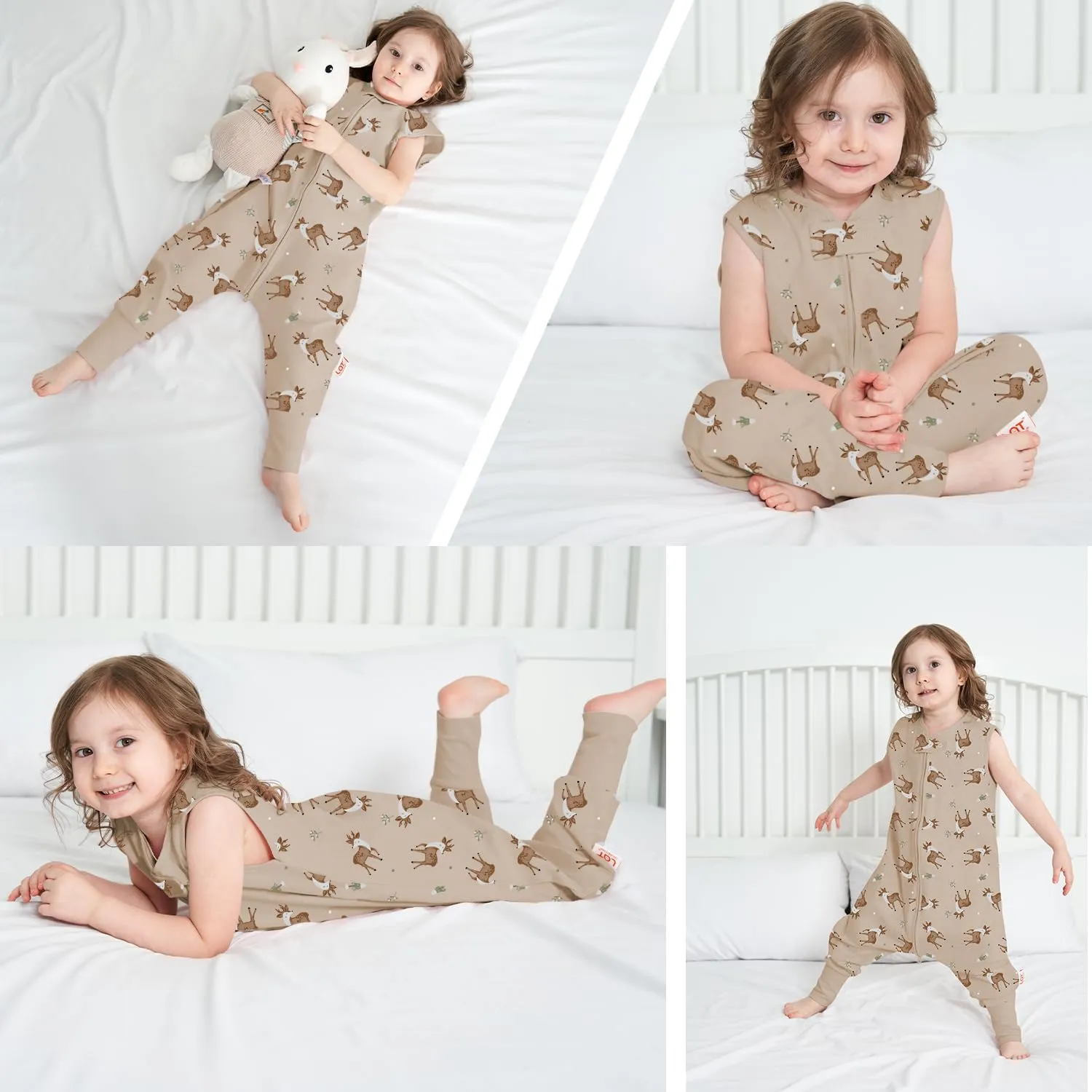 Miracle Baby Sleeping Sack with Feets TOG 0.5 100% Cotton Sleeveless Baby Wearable Blanket Baby Sleeping Bag