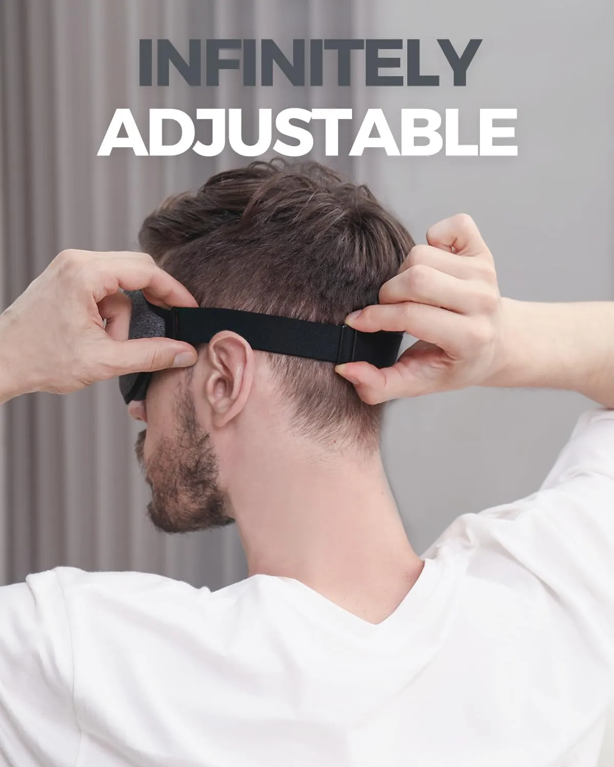 MZOO Luxury Sleep Mask for Back and Side Sleeper, Completely Block Out Light Sleeping Eye Mask for Women Men, Zero Pressure 3D Contoured Night Blindfold, Breathable & Soft Eye Shade Cover