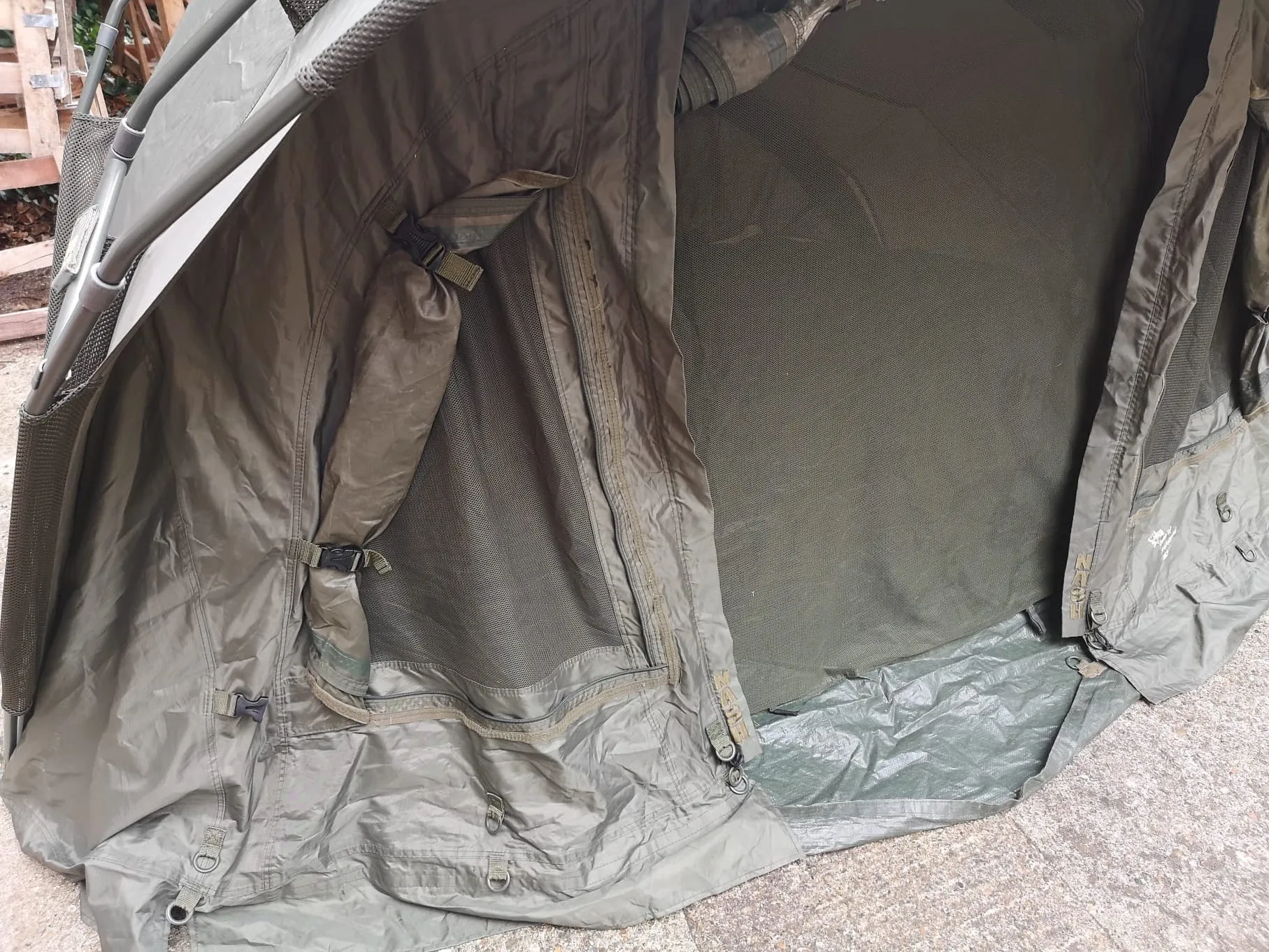 Nash Double Top Professional MK3 1 Man Bivvy   Groundsheet
