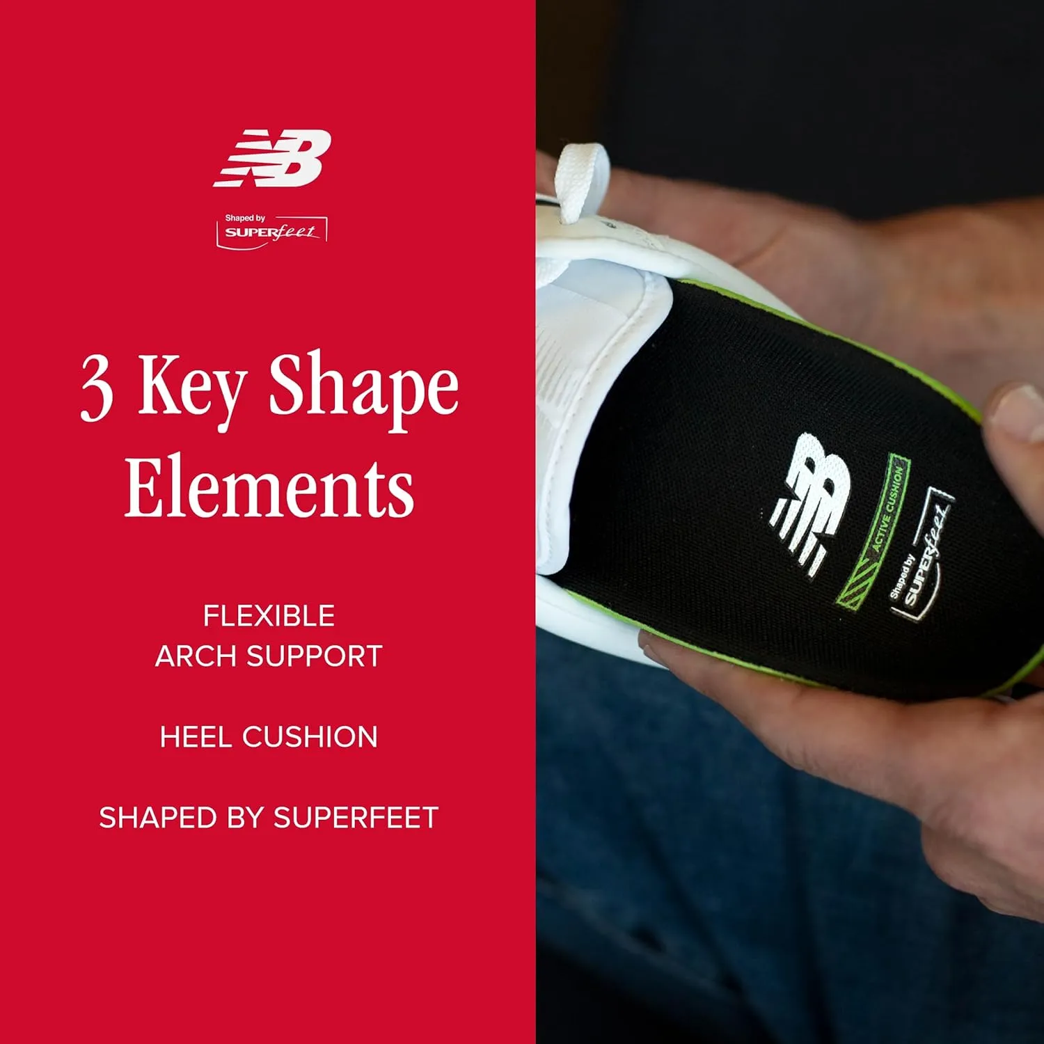 New Balance Sport Active Cushion Shoe Inserts Cushioning Orthotic Inserts With Arch Support - 7.5-9 Men / 8.5-10 Women