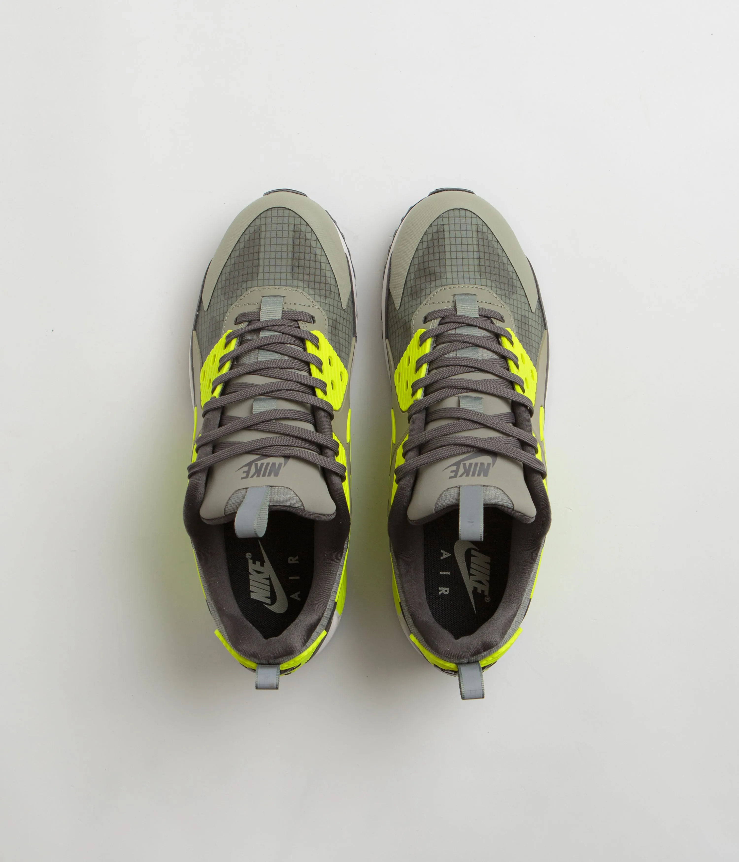 Nike Air Max 90 Drift Shoes - Light Army / Volt - Cargo Khaki - Cave Stone