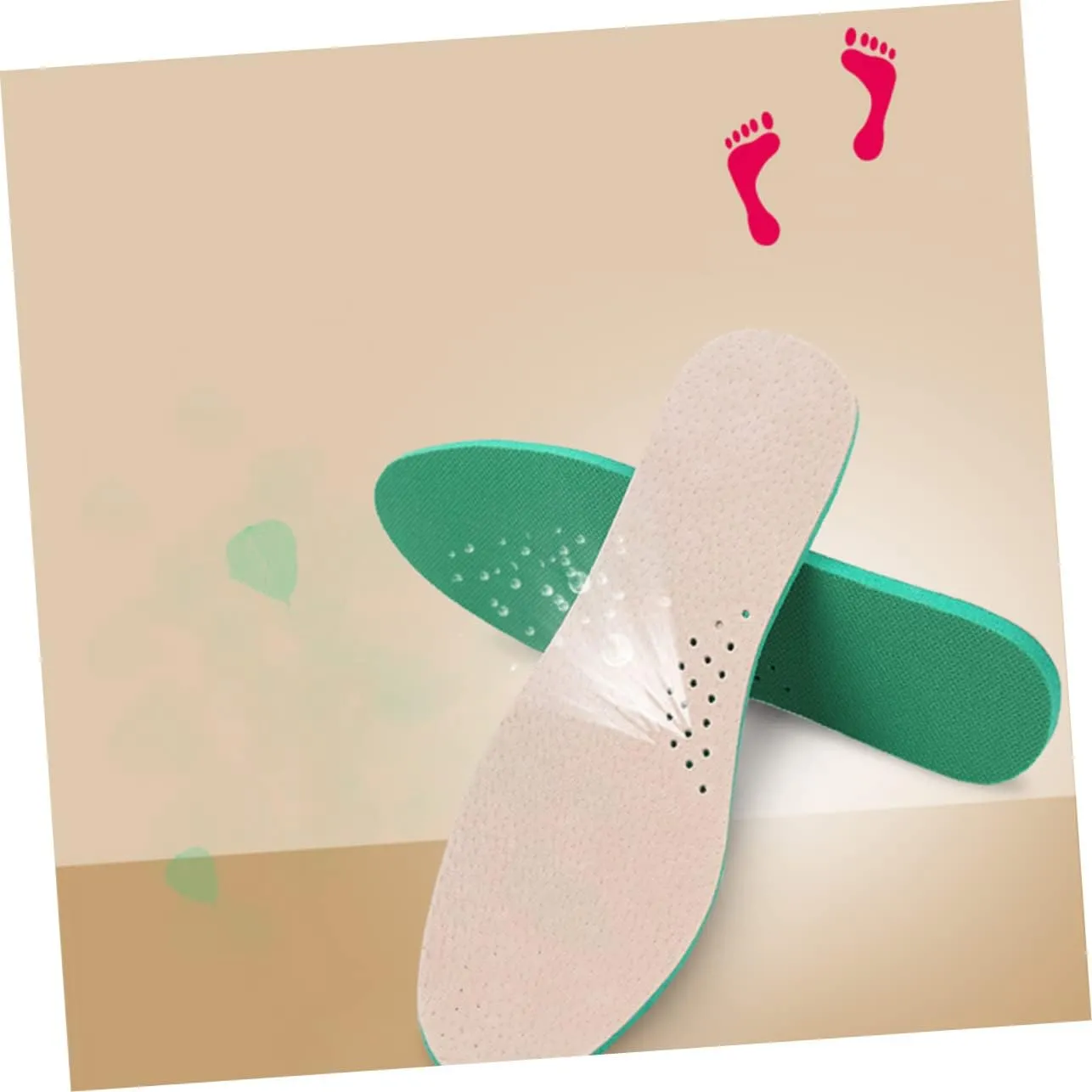 NOLITOY Ultra-Thick Sports Insoles Absorbent Insoles for Running Shoes for Men Women Size 45-46