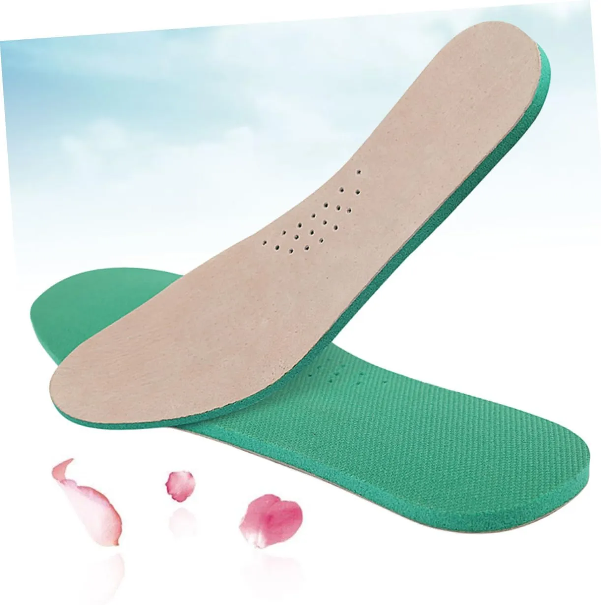NOLITOY Ultra-Thick Sports Insoles Absorbent Insoles for Running Shoes for Men Women Size 45-46