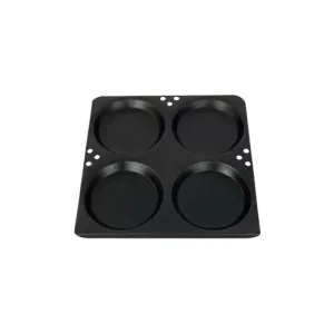 Non Stick Aluminum Idli Tray, 4 pieces Thatte Idli Tray, 12" x 12", Big Size