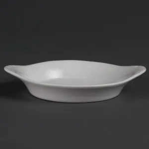 Olympia Whiteware Round Eared Dishes 156x 126mm (6 pack)