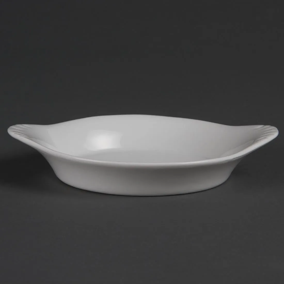 Olympia Whiteware Round Eared Dishes 156x 126mm (6 pack)