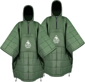 OneTigris Camping Blanket Honcho Poncho with 3M Thinsulate Insulation,2 Pack Thermarest Honcho Poncho Wearable Sleeping Bag Poncho for Camping Ultralight Water-Resisitant Warm Wearable Blanket