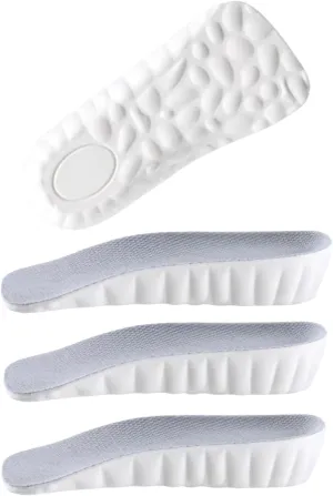 Orthopedic High Pads 2.0, Insoles Height Increase, 4D Cloud Technology Insole, Height Increase Insoles for Men/Women, Memory Foam Arch Support Insoles (Gray, 2.5CM)