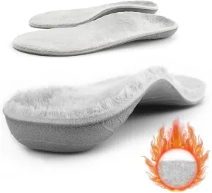 Orthotic Arch Support Insoles Plantar Fasciitis Insoles Winter Warm Cozy & Fluffy Premium Insoles Soft and Light for Men and Women Size 7
