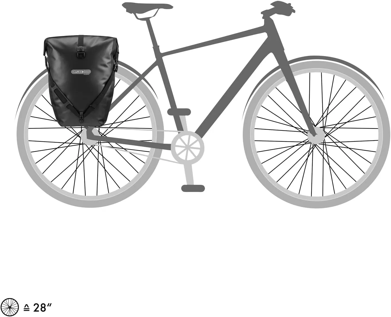 Ortlieb Adult's Pannier Bag Back-Roller Classic QL2.1 Pair