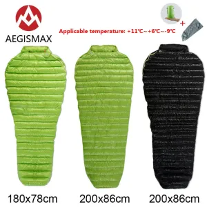 Outdoor Adult Portable Camping Double Sleeping Bag - Three-Season Ultra-Light 95% Goose Down