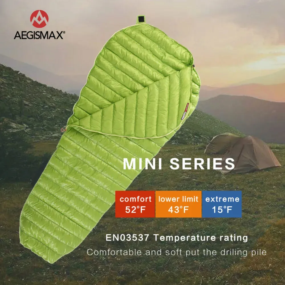 Outdoor Adult Portable Camping Double Sleeping Bag - Three-Season Ultra-Light 95% Goose Down