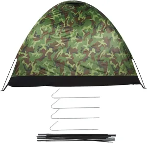Outdoor Camouflage UV Protection Waterproof Big Tent for Family Camping Hiking Portable Windproof Dome Tent for Camping Hiking Traveling ﻿