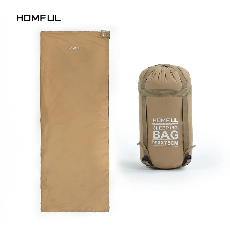 Outdoor Splicing Sleeping Bag Ultra Light Adult Portable Camping Hiking Bags Sleeping Bags Spring Autumn lazy bag