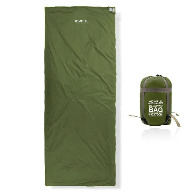 Outdoor Splicing Sleeping Bag Ultra Light Adult Portable Camping Hiking Bags Sleeping Bags Spring Autumn lazy bag