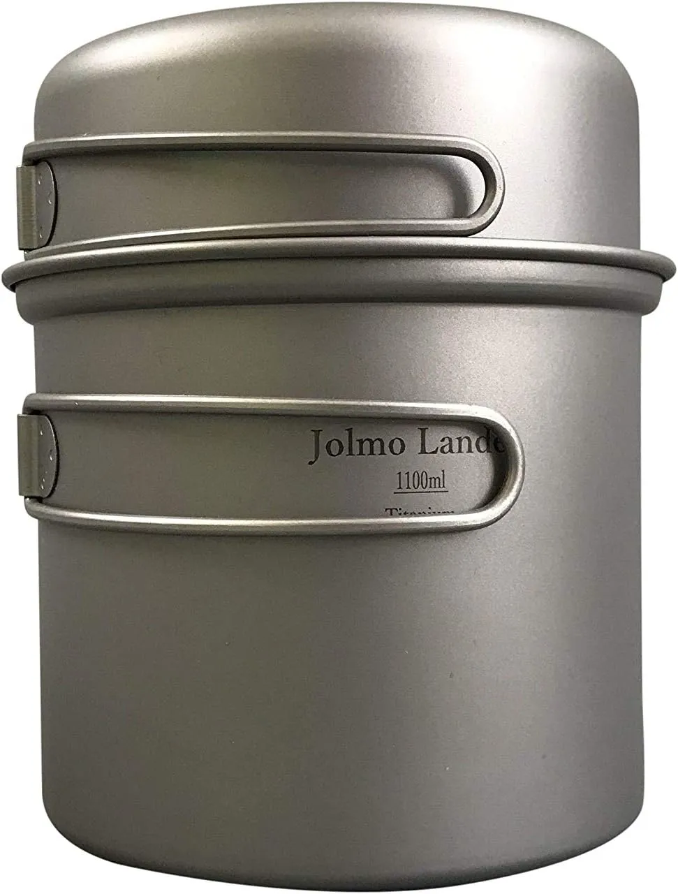 Outdoor Titanium Pot with Bowl Titanium Camping Cookware Set Titanium Cooking Pot 1100ml
