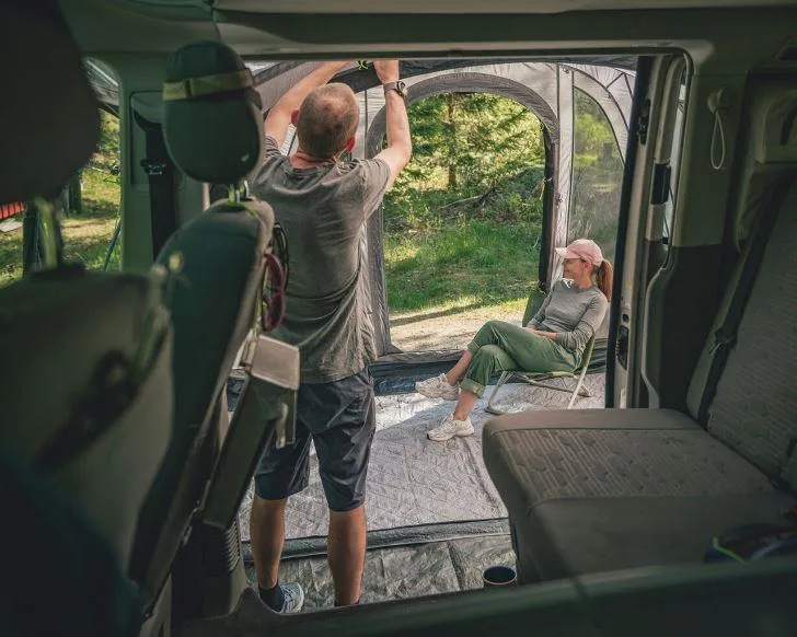 Outwell Campervan Universal Access Zone Awning Tunnel Groundsheet