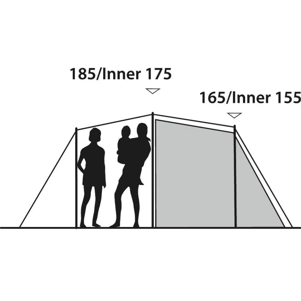 Outwell Earth 5 Tent - 5 Man Tunnel Tent
