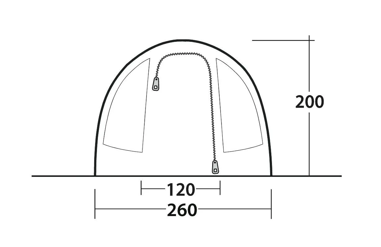 Outwell Sky 4 Pole Blue 4 Person Tent