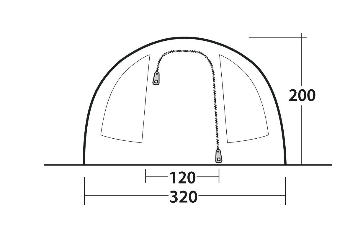 Outwell Sky 5 Pole Tent Blue 5 Person