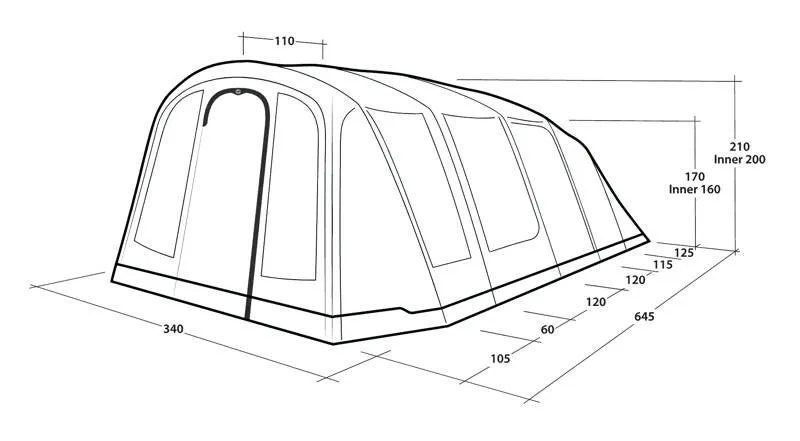 Outwell Tennessee 5 Air Tent