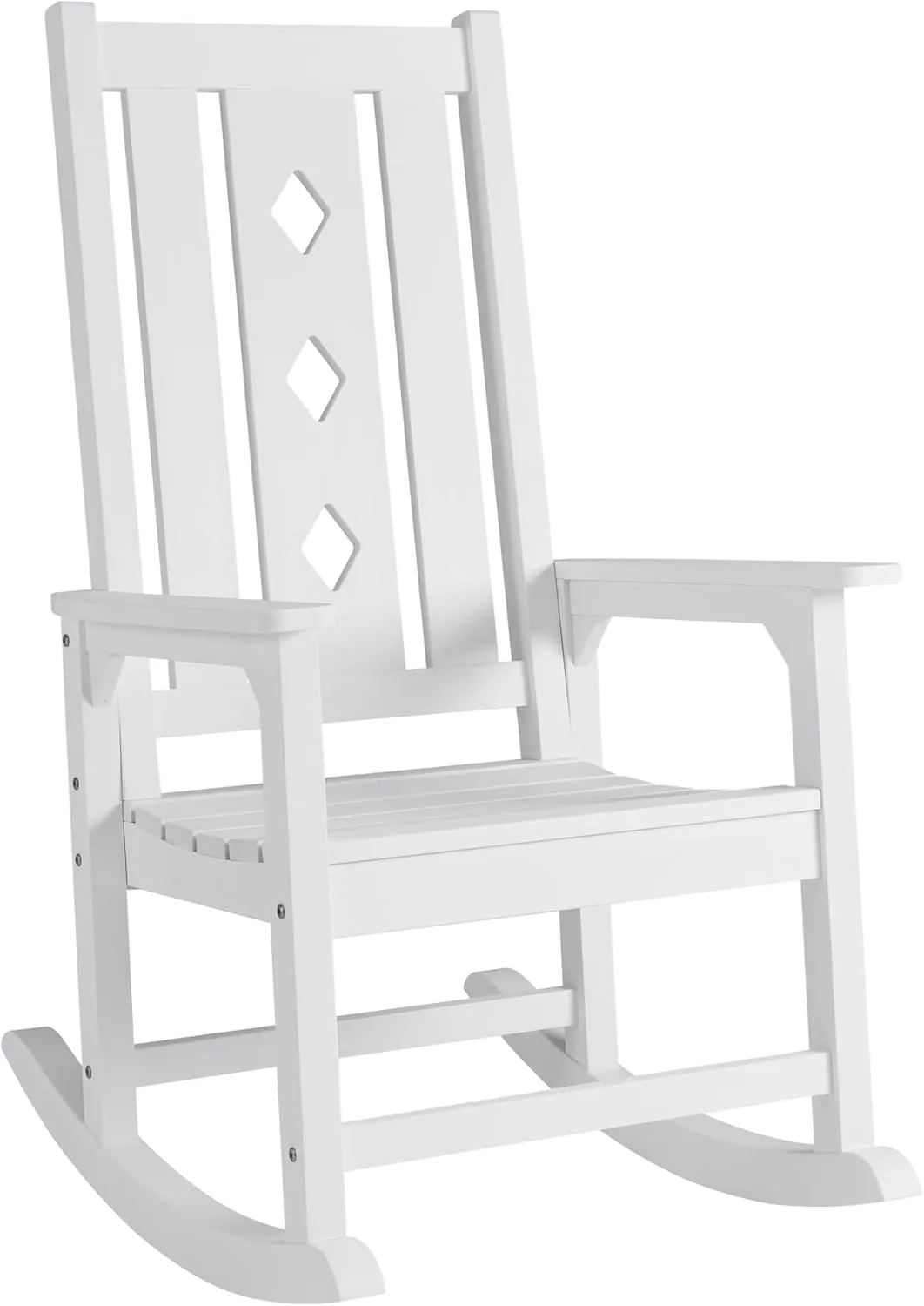 Oversized Rocking Chair, Outdoor Rocking Chair for Adults, All Weather Resistant Porch Rocker for Lawn Garden, 350lbs Weight Capacity