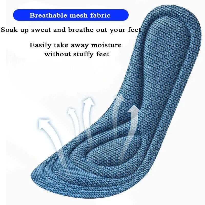 Pair of 5D Memory Foam Breathable Insoles