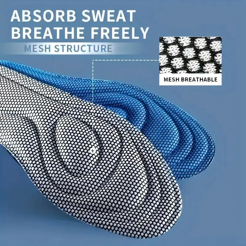 Pair of 5D Memory Foam Breathable Insoles