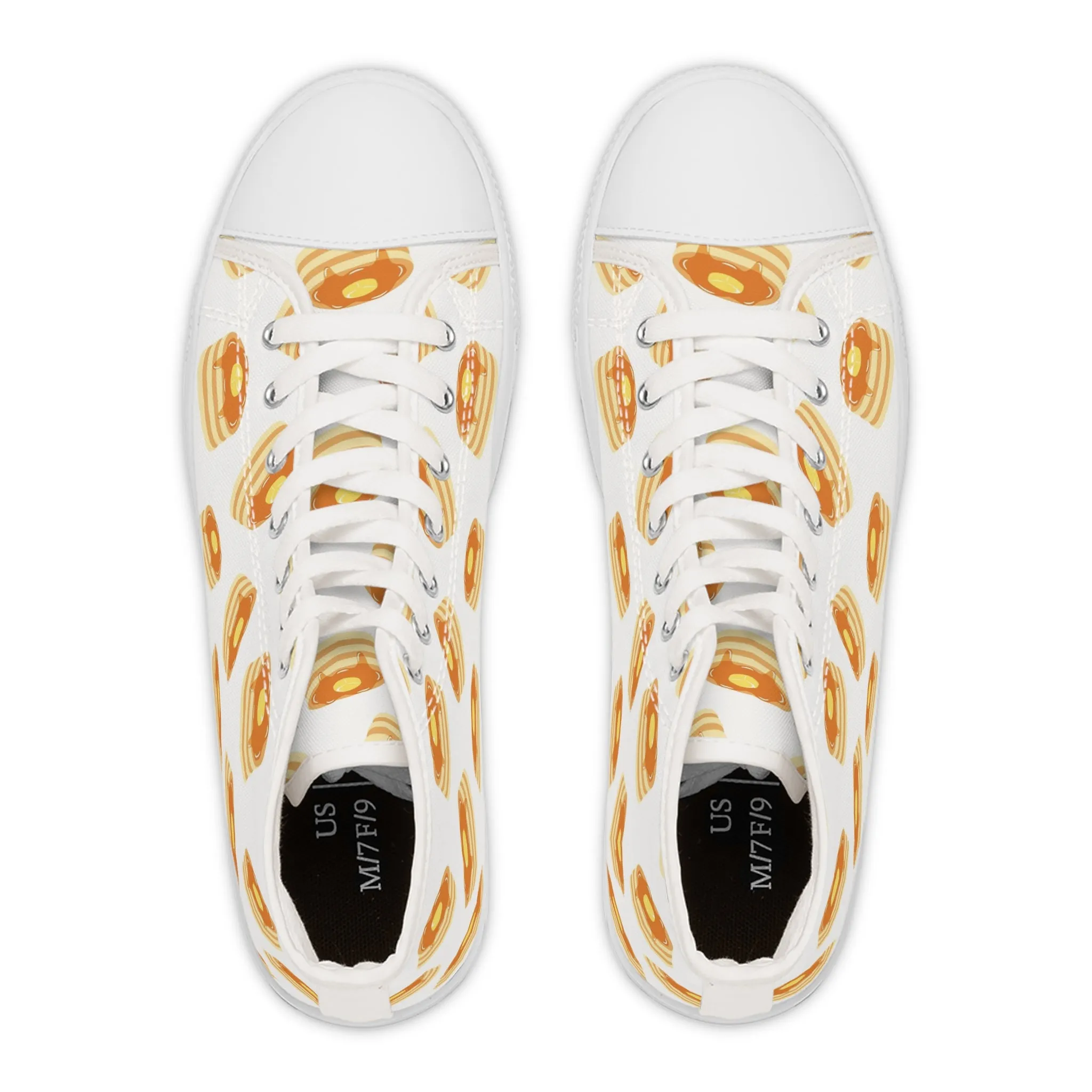 Pancakes with Butter and Maple Syrup Women's High Top Sneakers