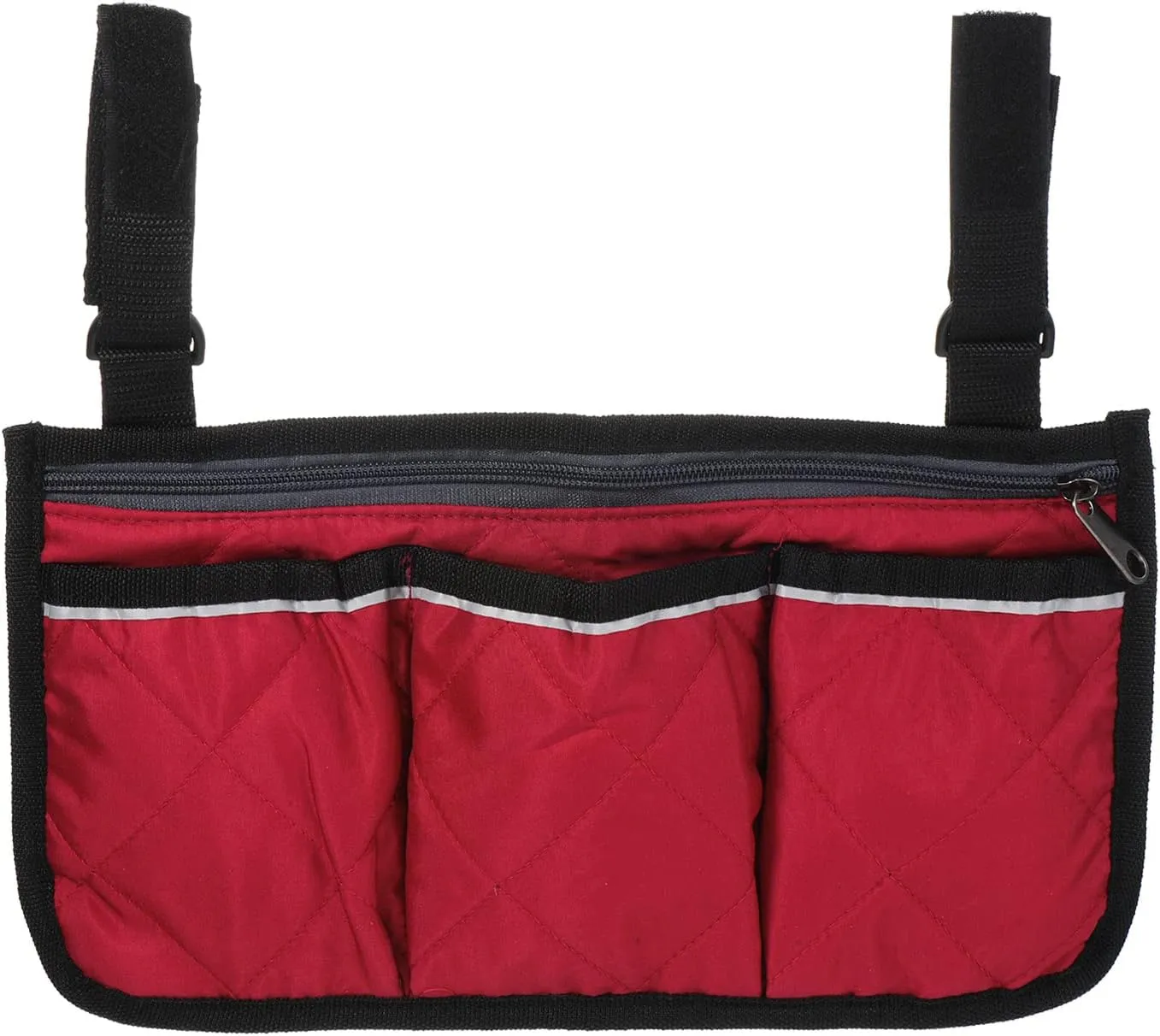 PATIKIL Beach Chair Armrest Bag, Waterproof Beach Chair Hanging Storage Pouch Arm Rest Magazine Snack Bag with 4 Pockets for Camping Outdoors