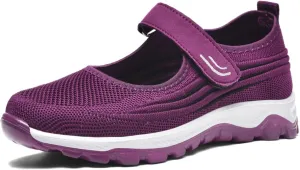 pearlzone Women's Comfortable Working Nurse Shoes Non-Slip Adjustable Breathable Walking Buffer Fitness Casual Nursing Orthotic Lightweight Shoes Arthritis, Diabetes Heel Pain