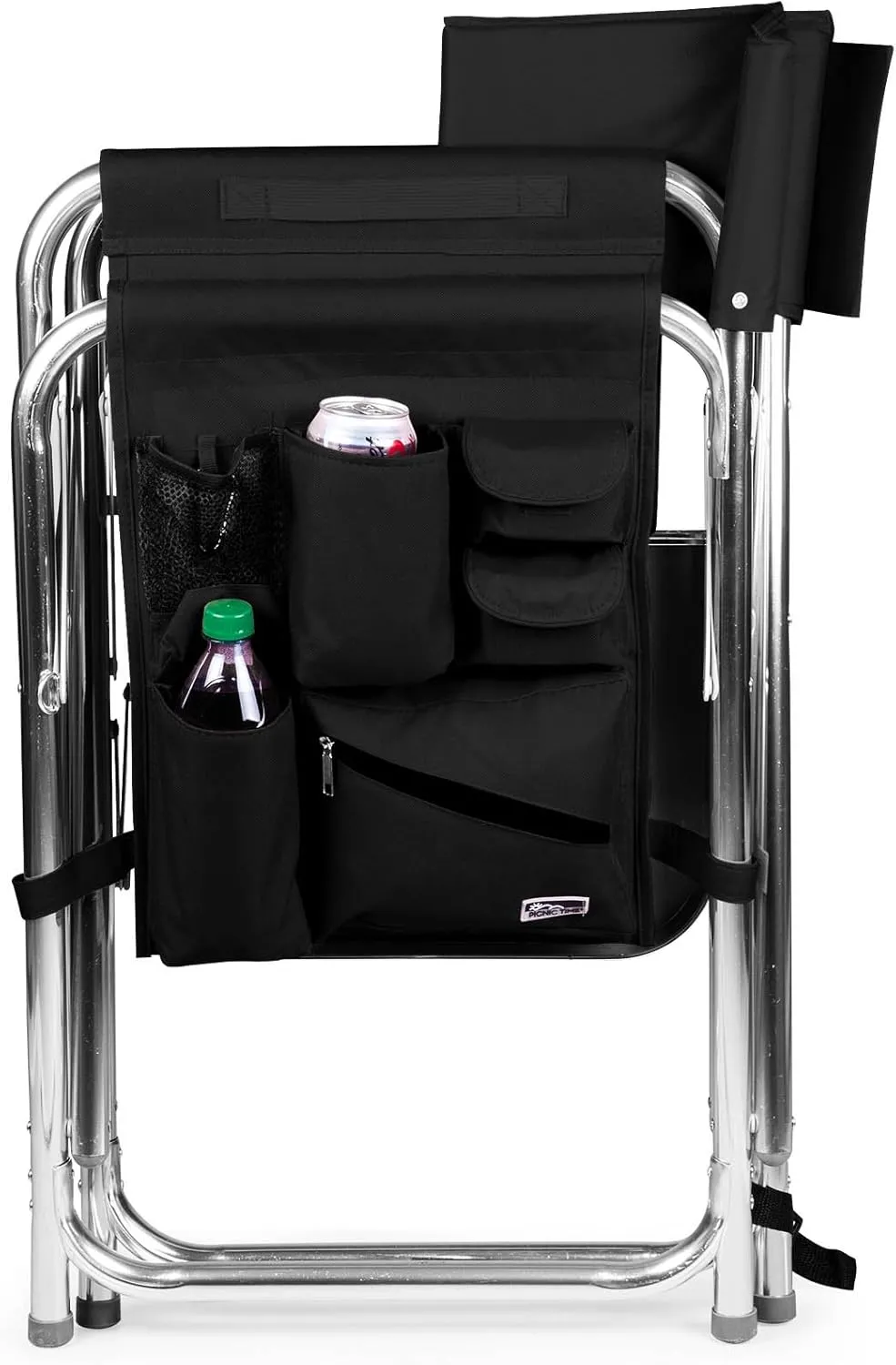 PICNIC TIME Disney Pixar The Incredibles Mr. Incredible Sports Chair with Side Table, Beach Chair, Camp Chair for Adults, (Black)