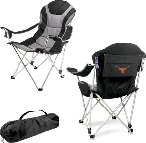 PICNIC TIME NCAA Razorbacks Reclining Camp Chair - Beach Chair for Adults - Sports Chair with Carry Bag