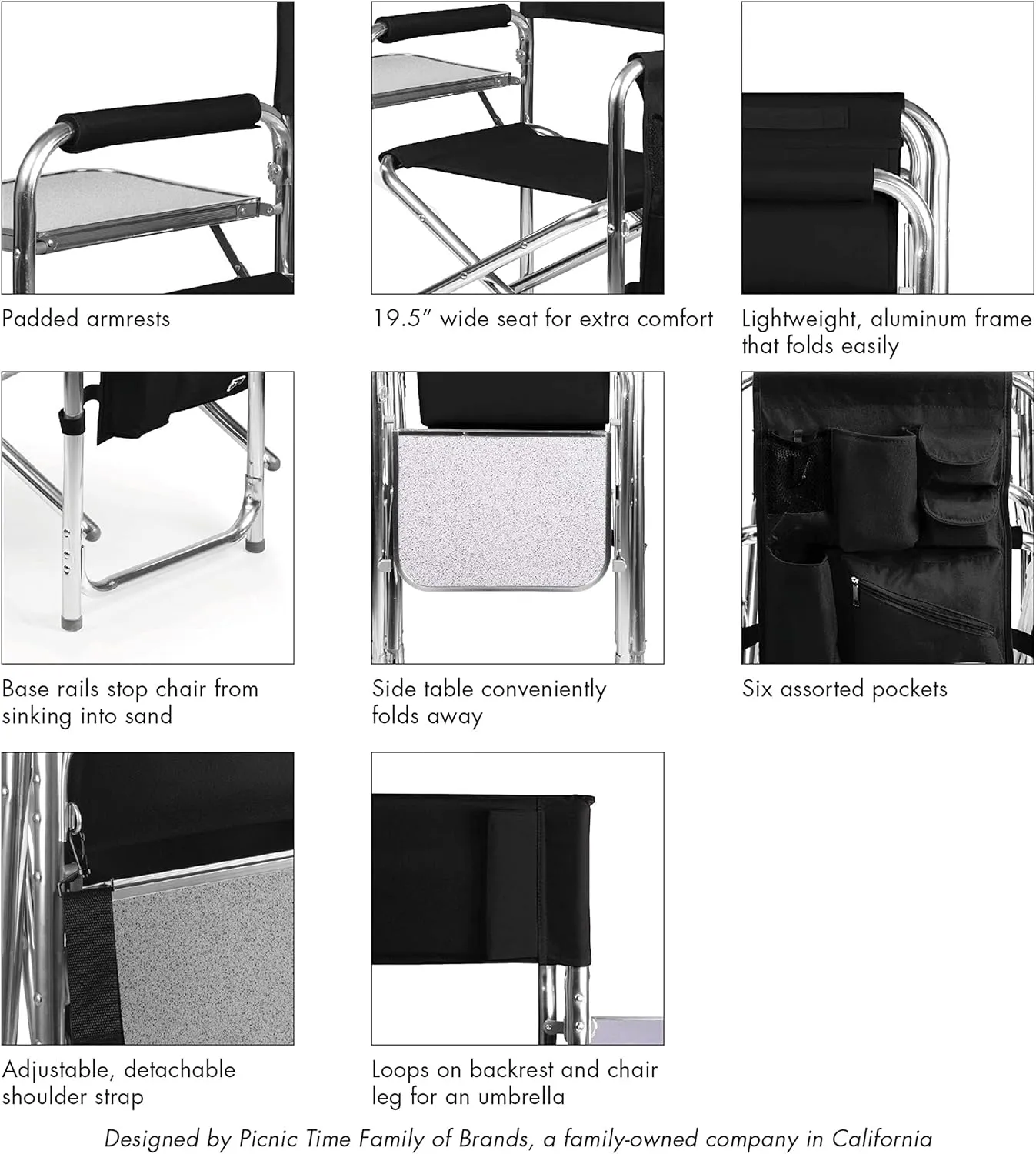 PICNIC TIME NHL Unisex-Adult NHL Sports Chair