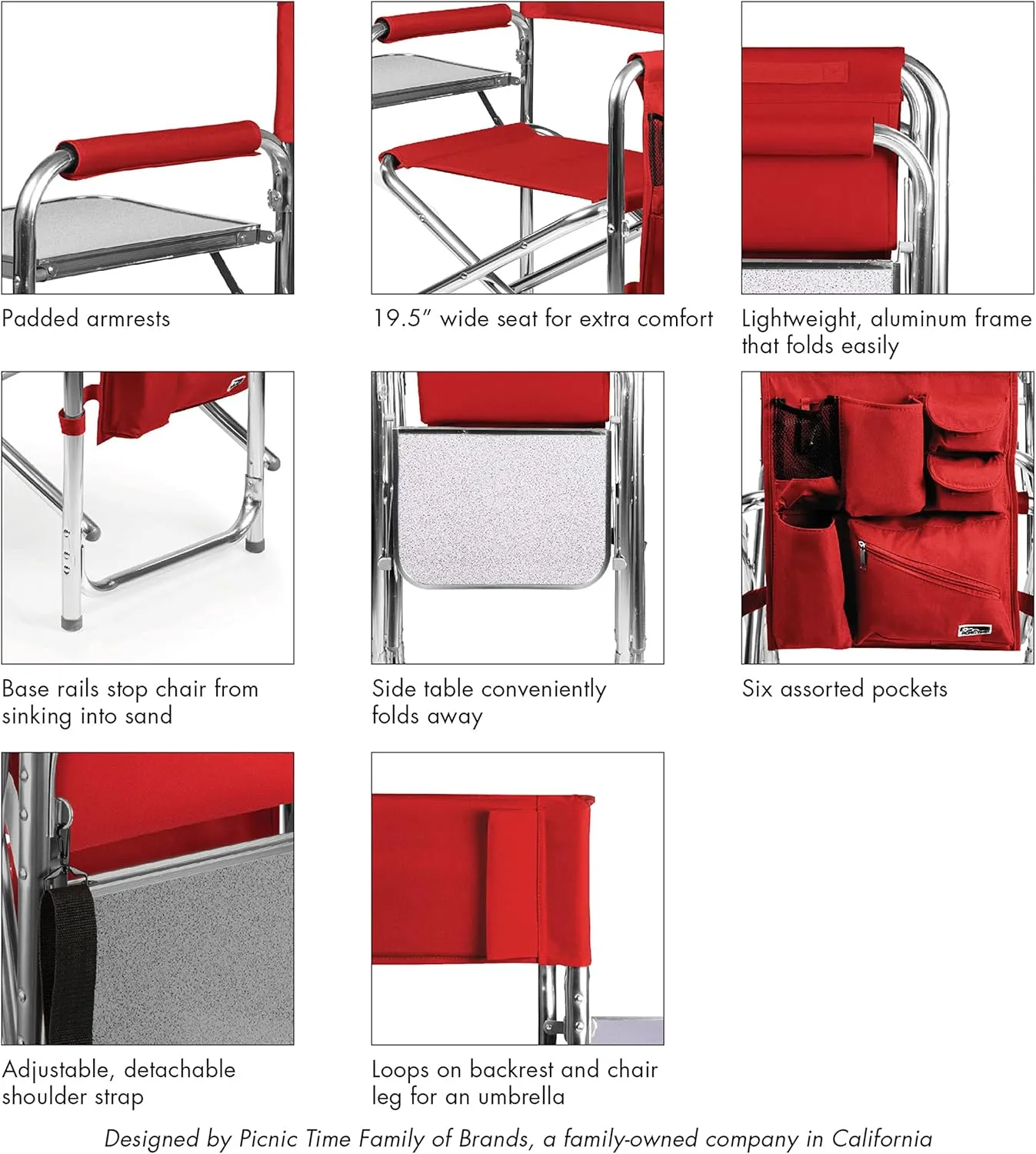 PICNIC TIME NHL Unisex-Adult NHL Sports Chair