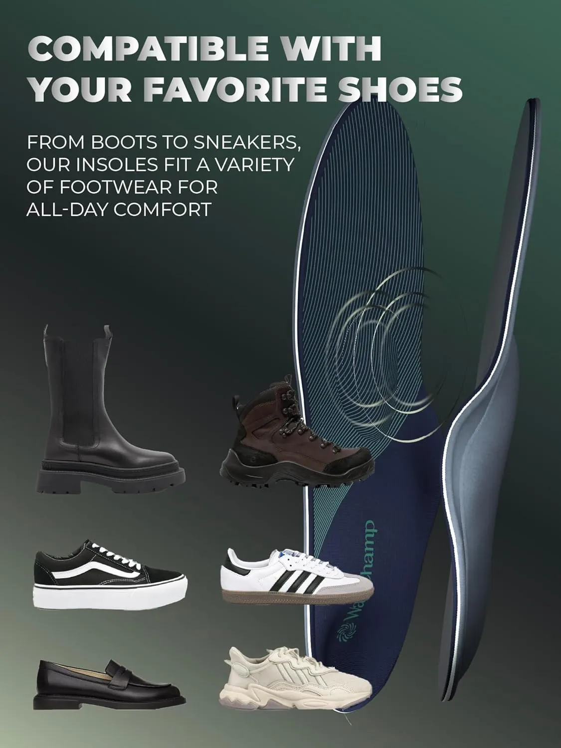 Plantar Fasciitis Insoles with High Arch Support- Heavy Duty Orthotic Inserts for Women for Pain Relief Absorb Shock- Workboot Insoles Men for Flat Feet,Heel & Foot Pain XL - Men 13/Women 14