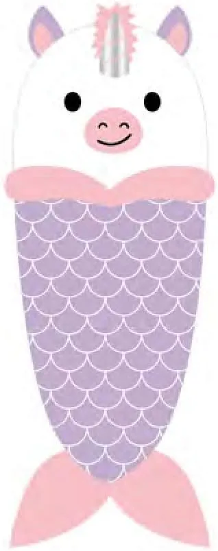 Plush Ultra-Soft Fleece Snuggle-in Sleeping Bag Blanket for Lounging On The Couch (Unicorn)
