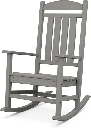 POLYWOOD R100GY Presidential Outdoor Rocking Chair, Slate Grey