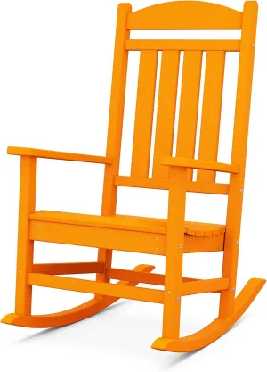 POLYWOOD R100TA Presidential Rocking Chair, Tangerine