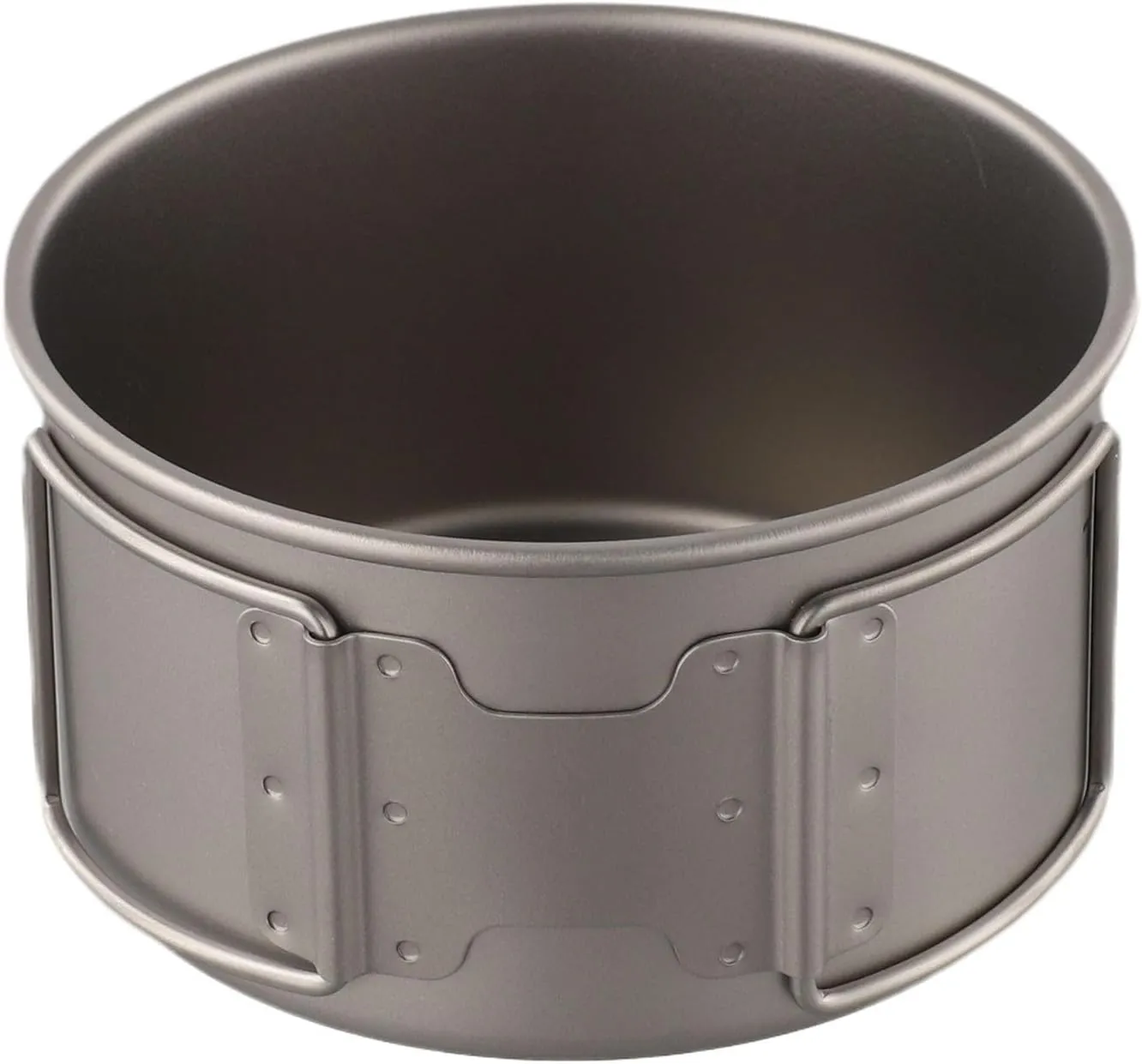 Portable Folding Handle Bowl for Outdoor Dining, 450ml and 600ml Options for Camping and Backpacking (450ml bowl no lid)