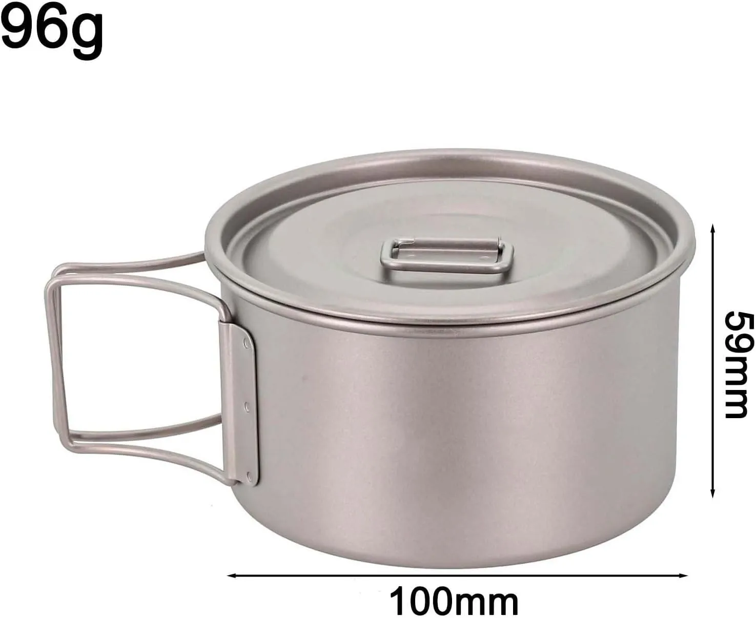 Portable Folding Handle Bowl for Outdoor Dining, 450ml and 600ml Options for Camping and Backpacking (450ml bowl with lid)