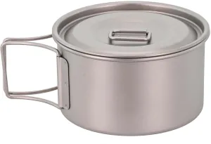 Portable Folding Handle Bowl for Outdoor Dining, 450ml and 600ml Options for Camping and Backpacking (450ml bowl with lid)