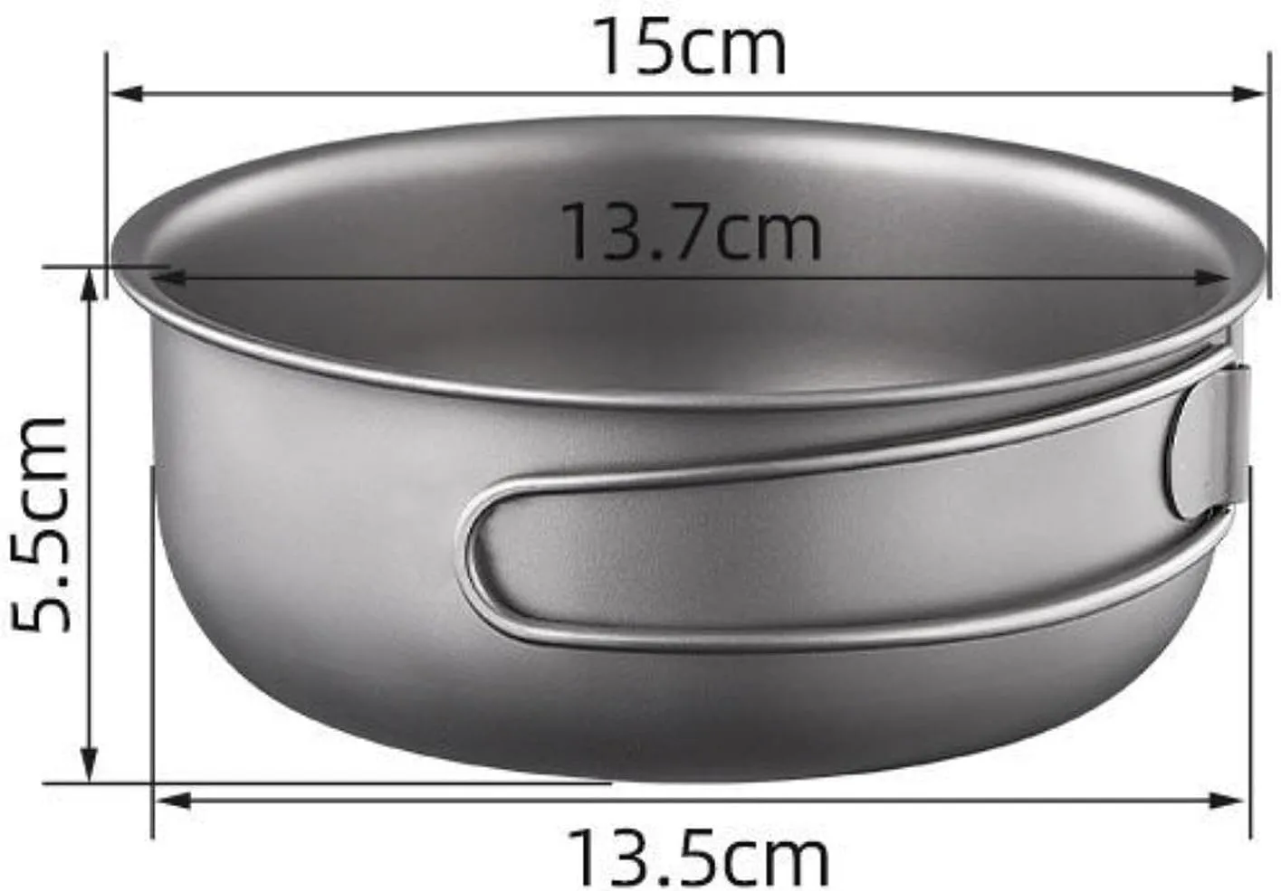 Portable Titanium Cookware for Camping and Outdoor Activities