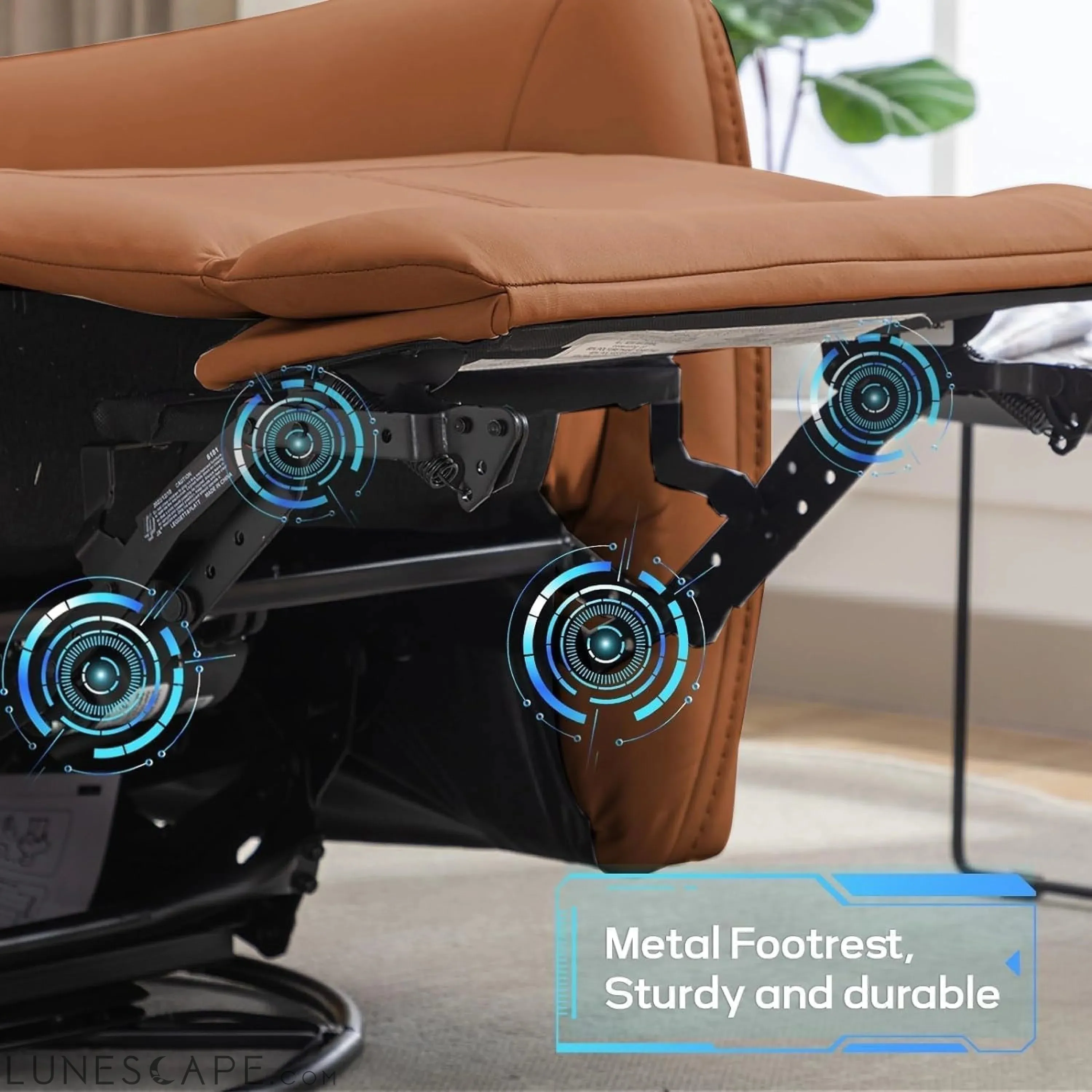Power Rocker Recliner Chair with USB Port, Electric 270° Swivel Glider